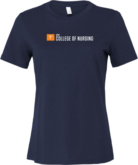 UTEP Bella + Canvas Womens Relaxed Cotton T Shirt UTEP College of Nursing - ONLINE ONLY