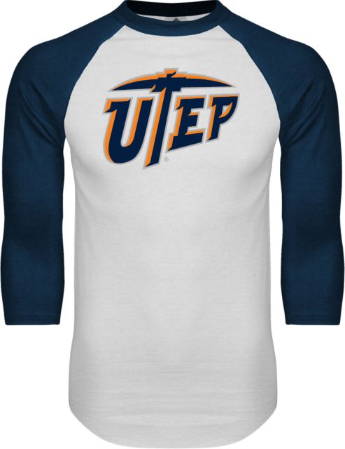 UTEP Raglan Baseball T-Shirt Primary University Mark - ONLINE ONLY