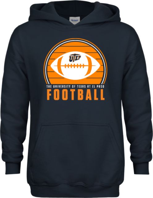 UTEP Youth Fleece Hoodie Football Sunset Circle - ONLINE ONLY
