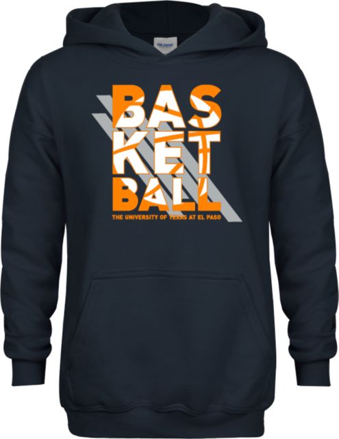 UTEP Youth Fleece Hoodie Basketball Stacked Word - ONLINE ONLY