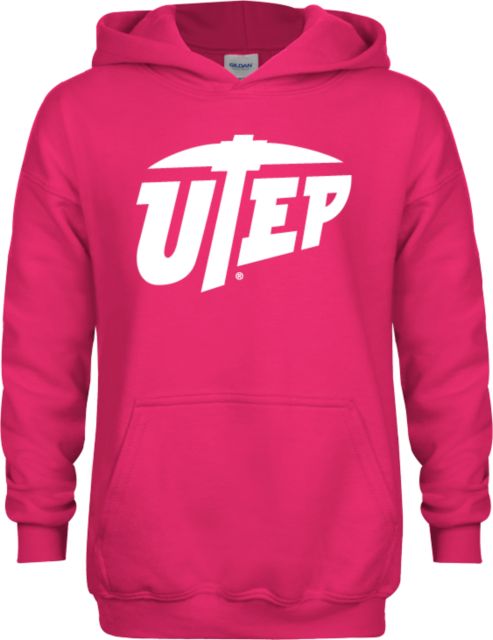UTEP Youth Fleece Hoodie Primary University Mark - ONLINE ONLY