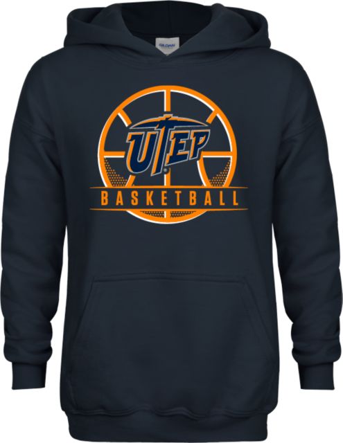UTEP Youth Fleece Hoodie Basketball Halftone - ONLINE ONLY