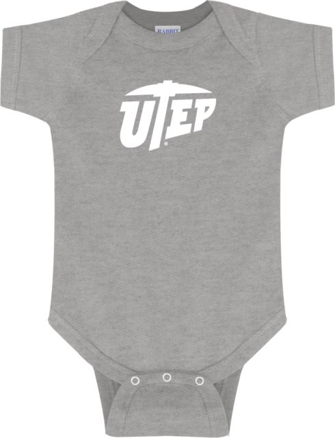 UTEP Grey Infant Bodysuit Primary University Mark - ONLINE ONLY