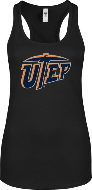 UTEP Next Level Ladies Raspberry Ideal Racerback Tank Primary University Mark - ONLINE ONLY