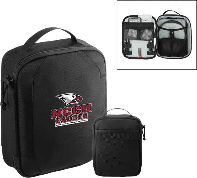 North Carolina Central RPET Headphone and Tech Case NCCU Eagle Head Athletics Mark - ONLINE ONLY