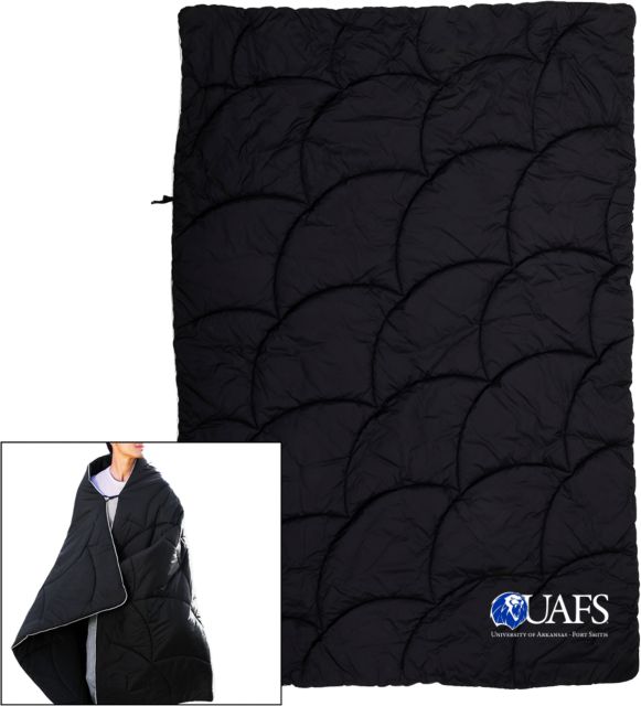 Arkansas Fort Smith Wearable Camping Blanket UAFS Athletics Word Mark - ONLINE ONLY
