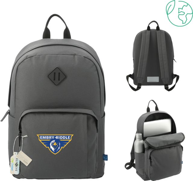 Embry Riddle Prescott Repreve Ocean Everyday Computer Backpack Athletic Mark - ONLINE ONLY