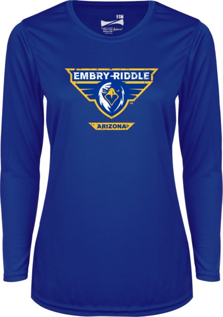 Embry Riddle Prescott Ladies Syntrel Performance Longsleeve Shirt Athletic Mark - Arizona Distressed - ONLINE ONLY