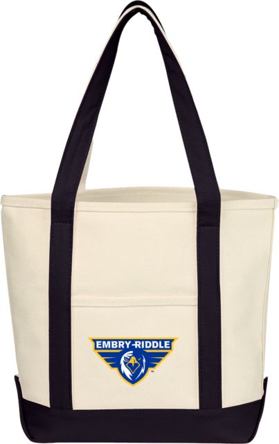 Embry Riddle Prescott Cotton Canvas Tote Bag Athletic Mark - ONLINE ONLY