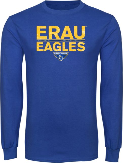 Men's Blue Emory Eagles Long Sleeve T-Shirt