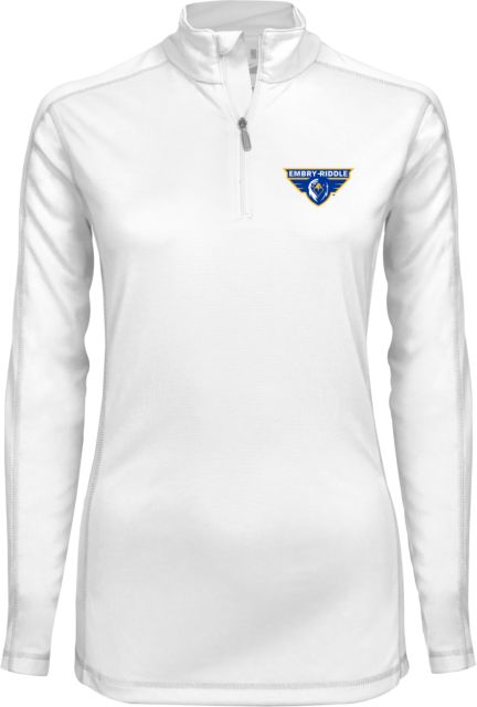 Embry Riddle Prescott Ladies Syntrel Interlock 1/4 Zip Athletic Mark - ONLINE ONLY