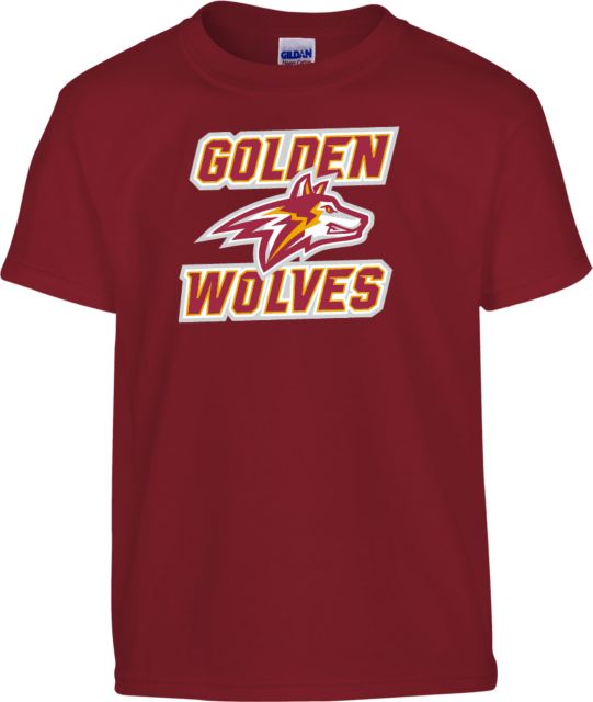 Alvernia Youth T Shirt Golden Wolves with Wolf Head - ONLINE ONLY