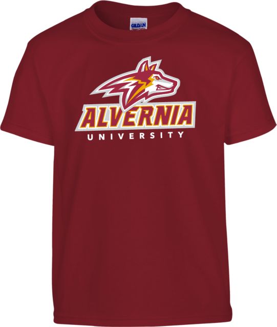 Alvernia Youth T Shirt Wolf Head Over Alvernia University - ONLINE ONLY