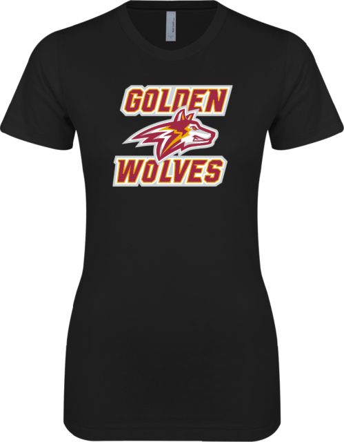Alvernia Next Level SoftStyle Fitted Tee Golden Wolves with Wolf Head - ONLINE ONLY