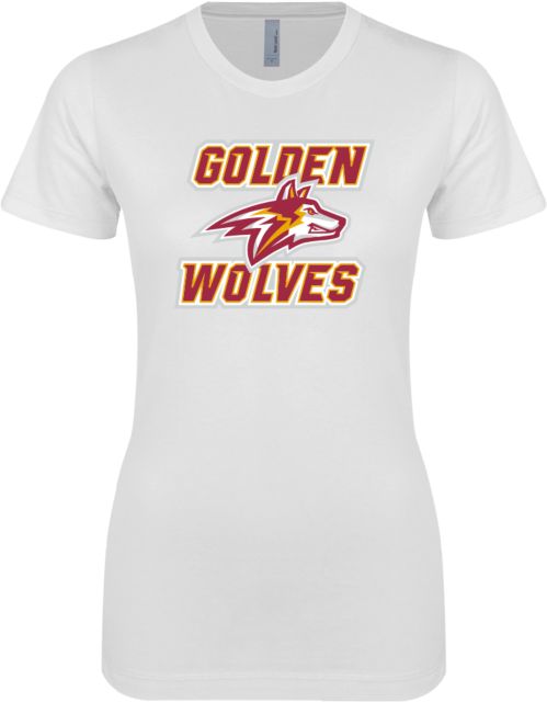 Alvernia Next Level SoftStyle Fitted Tee Golden Wolves with Wolf Head - ONLINE ONLY