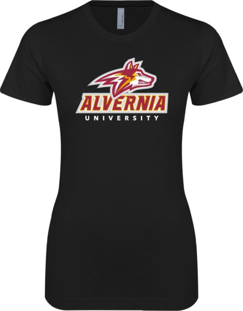 Alvernia Next Level SoftStyle Fitted Tee Wolf Head Over Alvernia University - ONLINE ONLY