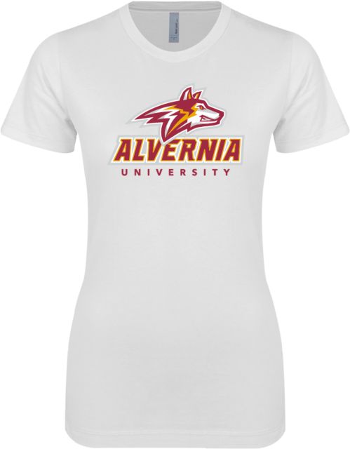 Alvernia Next Level SoftStyle Fitted Tee Wolf Head Over Alvernia University - ONLINE ONLY