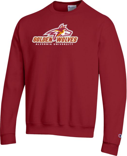 Alvernia Champion Fleece Crew Primary Mark with University - ONLINE ONLY