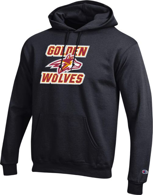 Alvernia Champion Fleece Hoodie Golden Wolves with Wolf Head - ONLINE ONLY