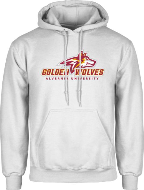 Alvernia Fleece Hoodie Primary Mark with University - ONLINE ONLY