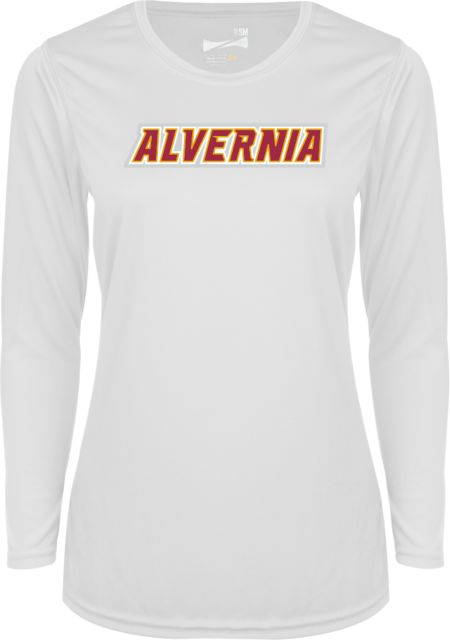 Alvernia Womens Performance Long Sleeve Shirt Alvernia Wordmark - ONLINE ONLY