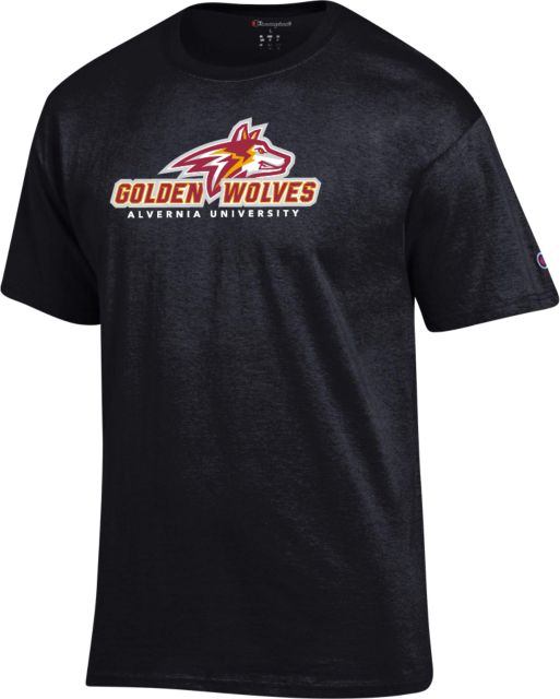 Alvernia Champion T Shirt Primary Mark with University - ONLINE ONLY