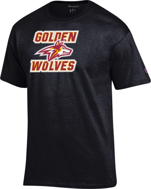 Alvernia Champion T Shirt Golden Wolves with Wolf Head - ONLINE ONLY