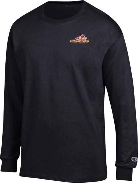 Alvernia Champion Long Sleeve T Shirt Primary Mark with University - ONLINE ONLY