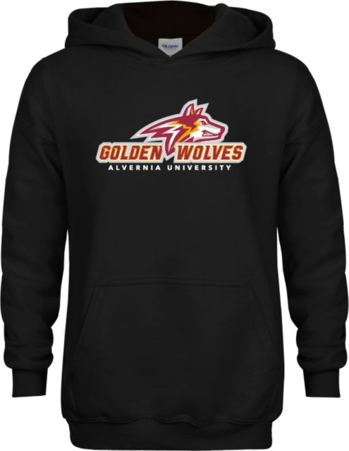 Alvernia Youth Fleece Hoodie Primary Mark with University - ONLINE ONLY
