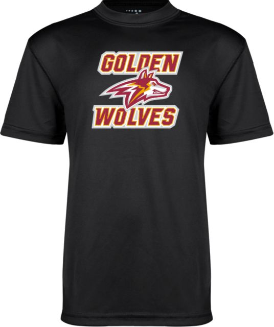 Alvernia Youth Performance Tee Golden Wolves with Wolf Head - ONLINE ONLY