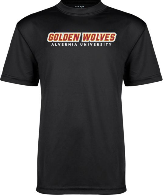Alvernia Youth Performance Tee Golden Wolves Wordmark - ONLINE ONLY