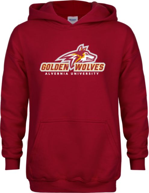 Alvernia Youth Fleece Hoodie Primary Mark with University - ONLINE ONLY