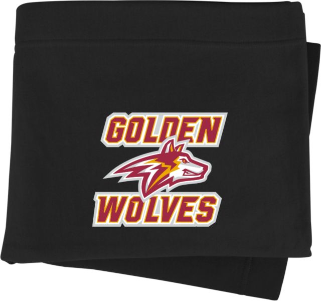 Alvernia Sweatshirt Blanket Golden Wolves with Wolf Head - ONLINE ONLY