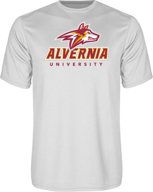 Alvernia Performance Tee Wolf Head Over Alvernia University - ONLINE ONLY