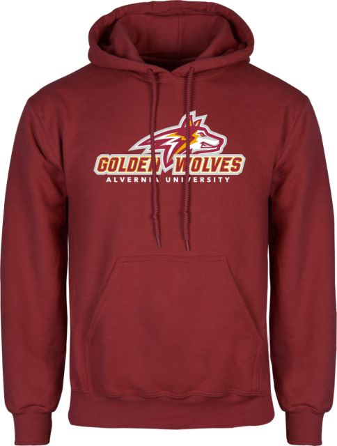 Alvernia Fleece Hoodie Primary Mark with University - ONLINE ONLY