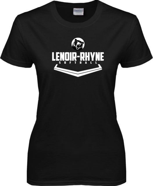 Lenoir Rhyne Ladies T Shirt Softball Plate - ONLINE ONLY