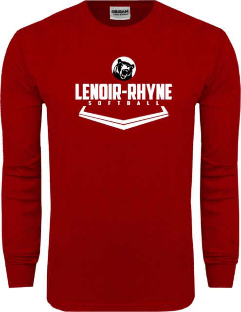 Lenoir Rhyne Long Sleeve T Shirt Softball Plate - ONLINE ONLY