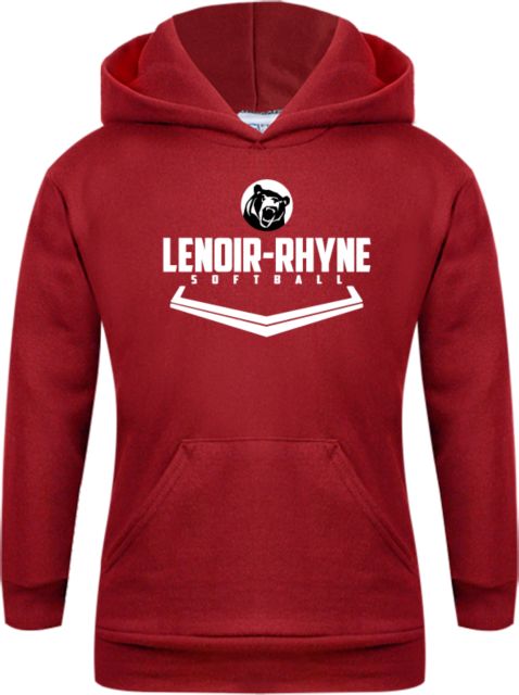 Lenoir Rhyne Youth Fleece Hoodie Softball Plate - ONLINE ONLY
