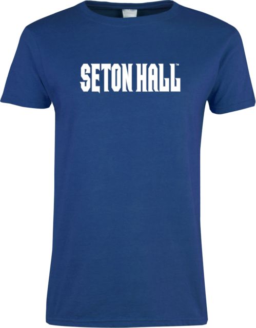 Seton Hall Ladies T Shirt Seton Hall Wordmark - ONLINE ONLY