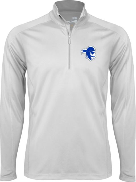 Seton Hall Syntrel Interlock 1/4 Zip Primary Athletics Logo - ONLINE ONLY