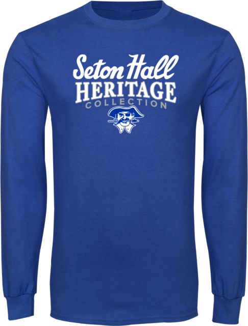 Men's Blue Seton Hall Pirates Long Sleeve T-Shirt