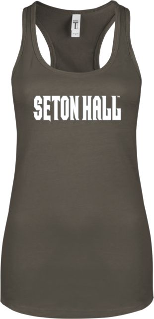 Seton Hall Next Level Ladies Ideal Racerback Tank Seton Hall Wordmark - ONLINE ONLY