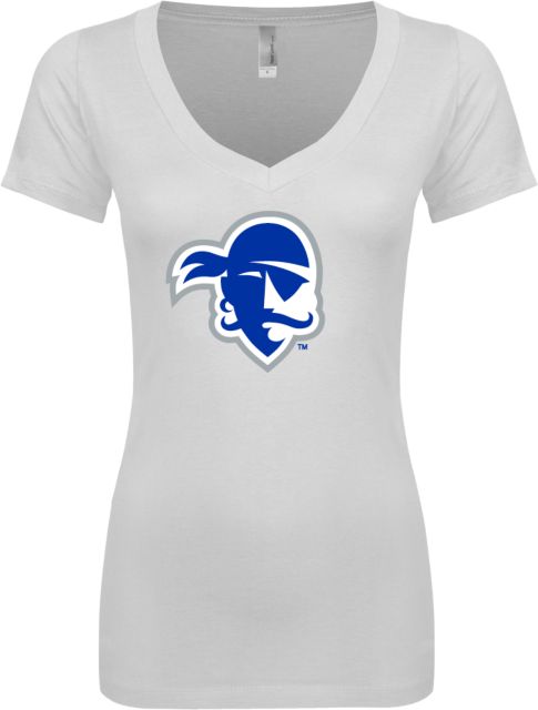 Seton Hall Next Level Ladies Junior Fit Ideal V Tee Primary Athletics Logo - ONLINE ONLY