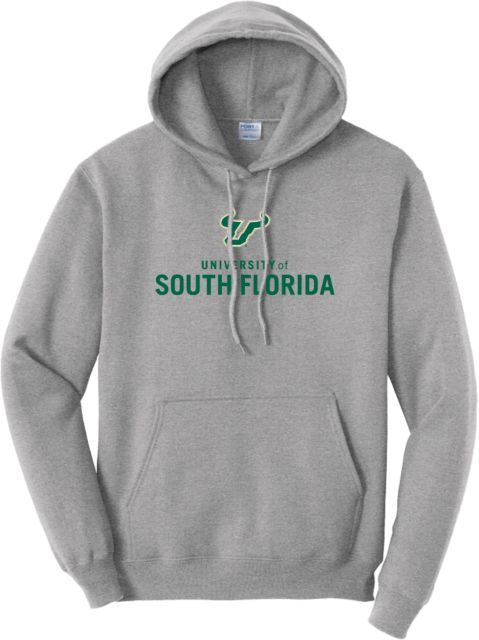 South Florida Tall Athletic Heather Fleece Hoodie Primary Mark Vertical - PLUS - ONLINE ONLY