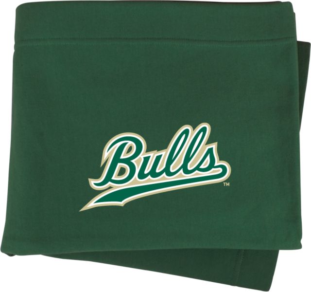 South Florida Sweatshirt Blanket Bulls Script - ONLINE ONLY