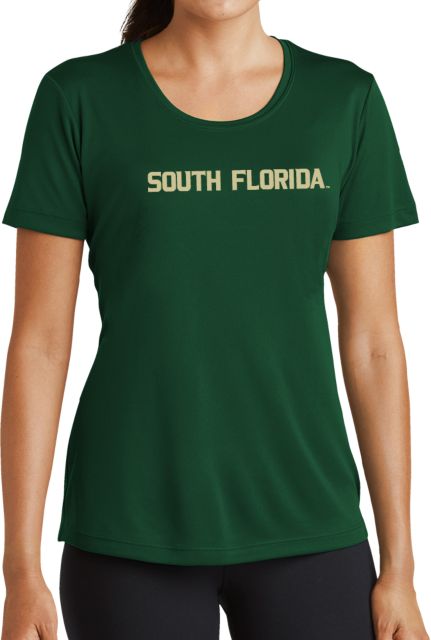South Florida Womens Performance Short Sleeve Tee Wordmark - ONLINE ONLY