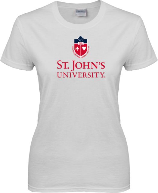 St. Johns Ladies T Shirt University Mark Stacked - ONLINE ONLY