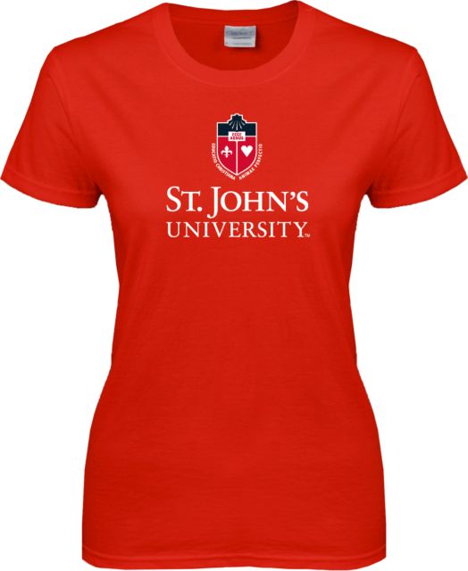 St. Johns Ladies T Shirt University Mark Stacked - ONLINE ONLY