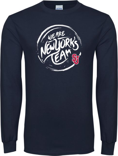 St. Johns Long Sleeve T Shirt We are New Yorks Team - ONLINE ONLY
