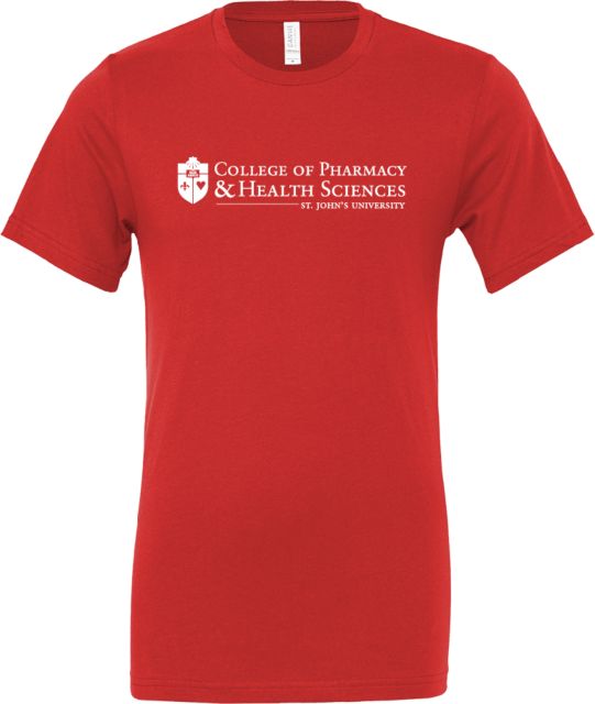 St. Johns Bella + Canvas Jersey Cotton T Shirt St Johns University College of Pharmacy - ONLINE ONLY